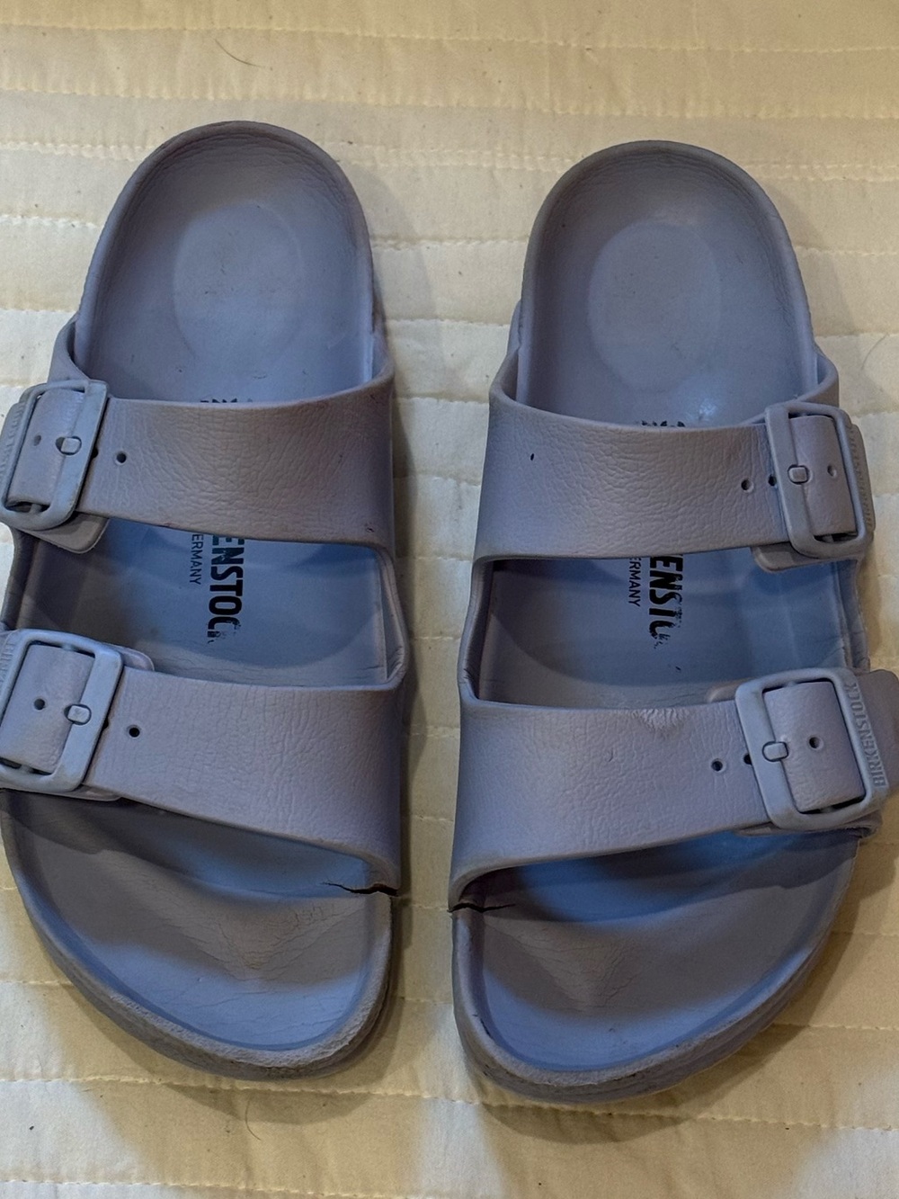 Birkenstock Arizona EVA Essentials Women's Two Strap Sandal Light Blue Size 38 - Picture 8 of 12